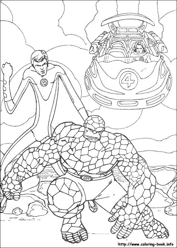 Fantastic Four coloring picture